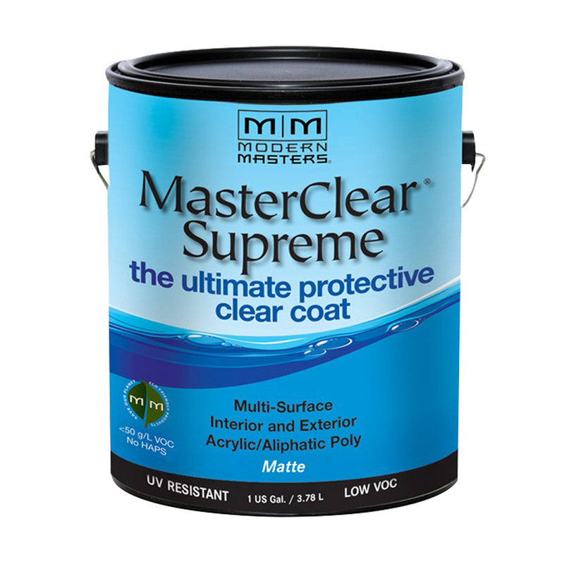 MODERN MASTER - Modern Masters MasterClear Supreme Matte Clear Water-Based Protective Coating 1 gal