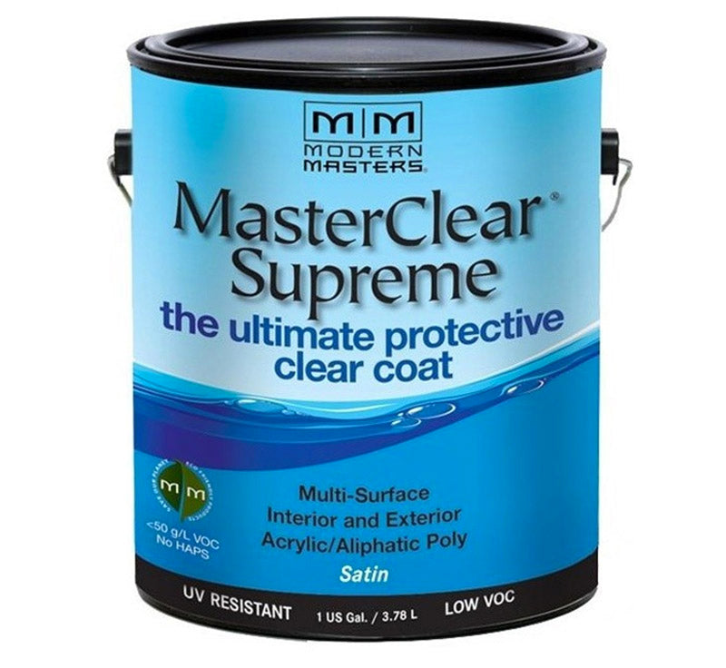 MODERN MASTER - Modern Masters MasterClear Supreme Satin Clear Water-Based Protective Coating 1 gal