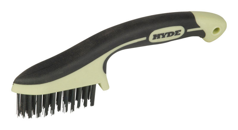 HYDE - Hyde MAXXGRIP PRO 0.75 in. W X 8.75 in. L Carbon Steel Wire Brush - Case of 4