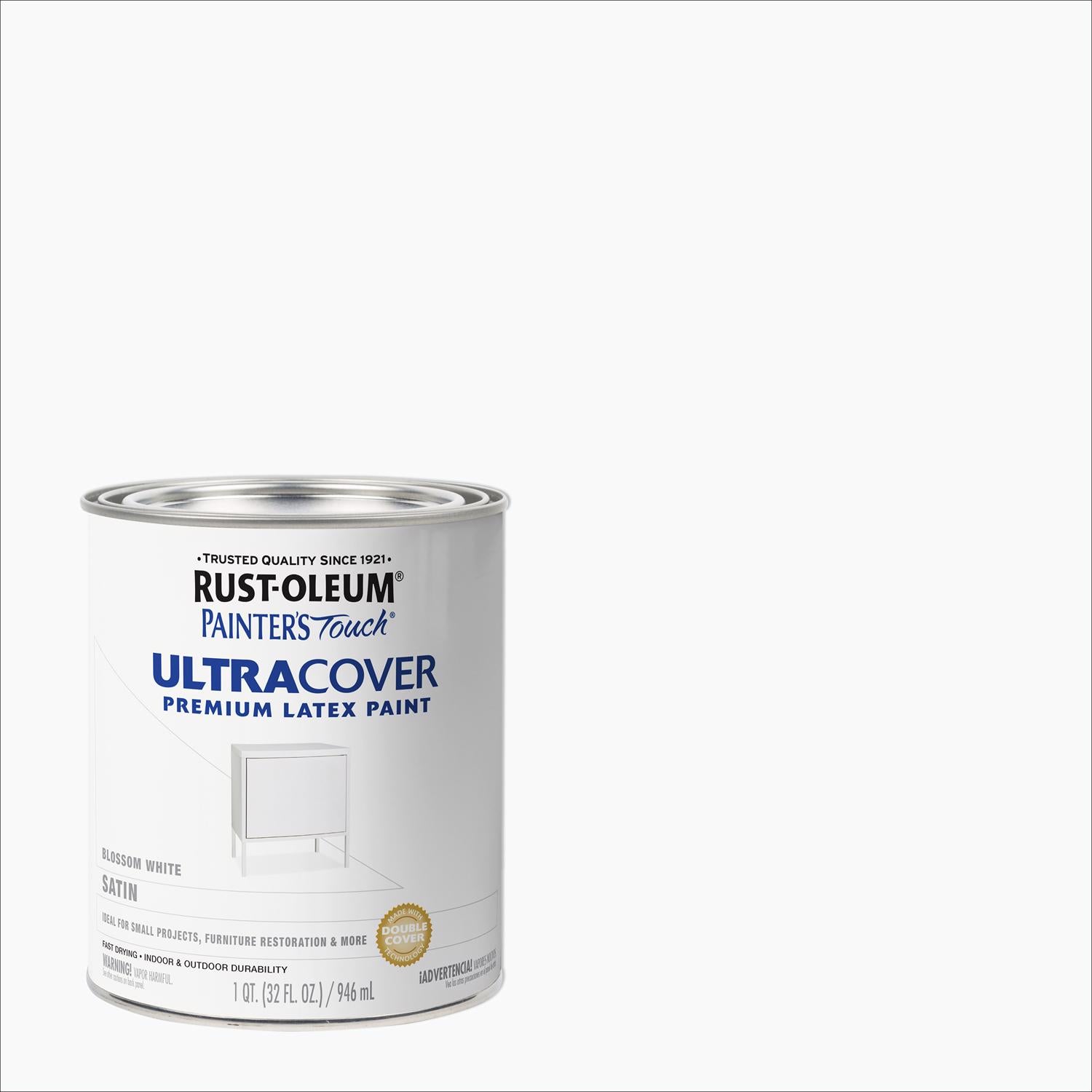 Rust-Oleum Painters Touch Ultra Cover Blossom White Ultra Cover Paint 1 qt - Case of 2