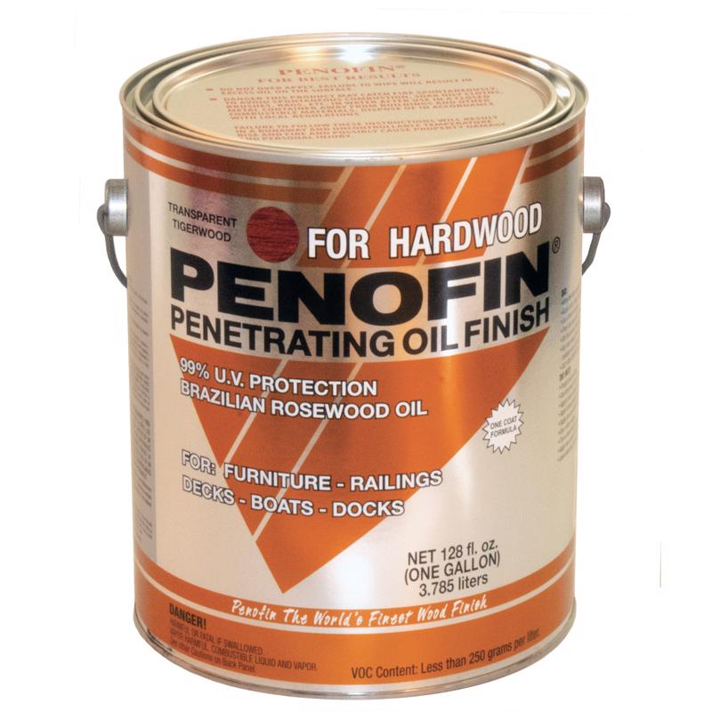 PENOFIN - Penofin Transparent Tigerwood Oil-Based Penetrating Hardwood Stain 1 gal - Case of 4