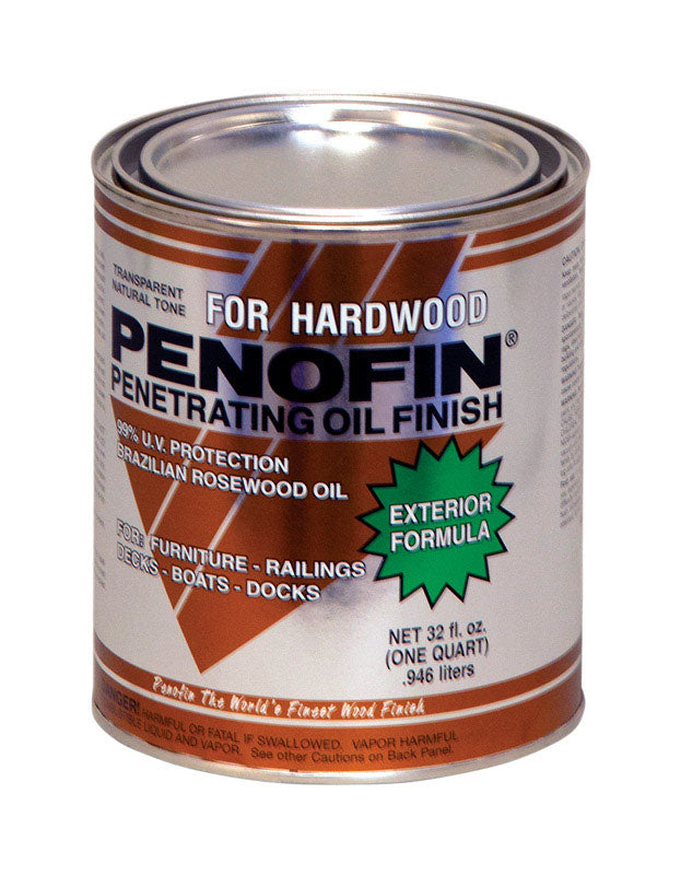 PENOFIN - Penofin Transparent Exotic Oil-Based Penetrating Hardwood Stain 1 qt - Case of 3