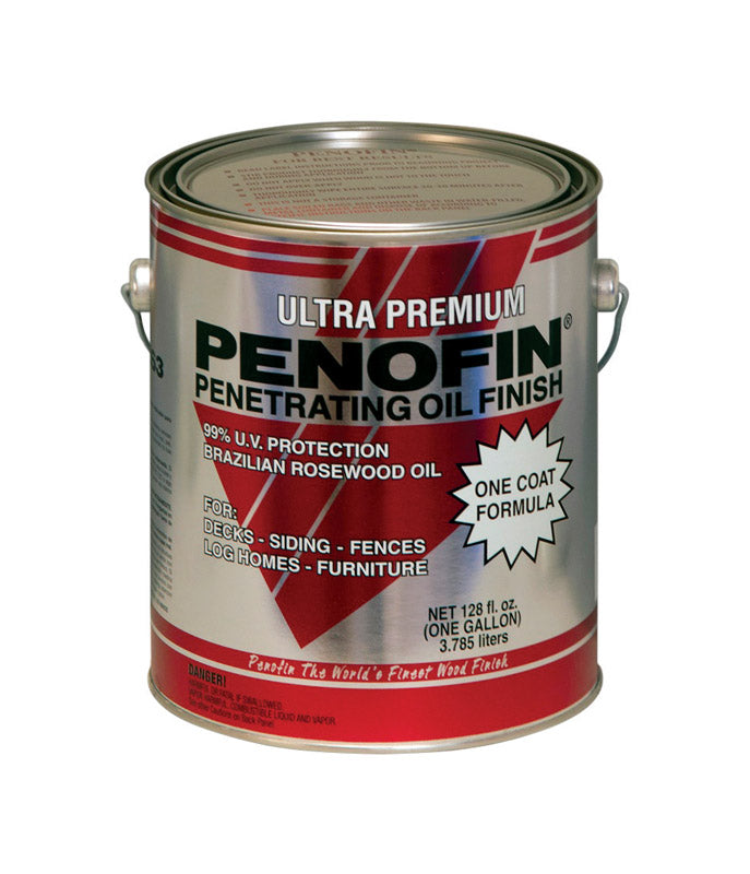 PENOFIN - Penofin Ultra Premium Transparent Bark Oil-Based Penetrating Wood Stain 1 gal - Case of 4