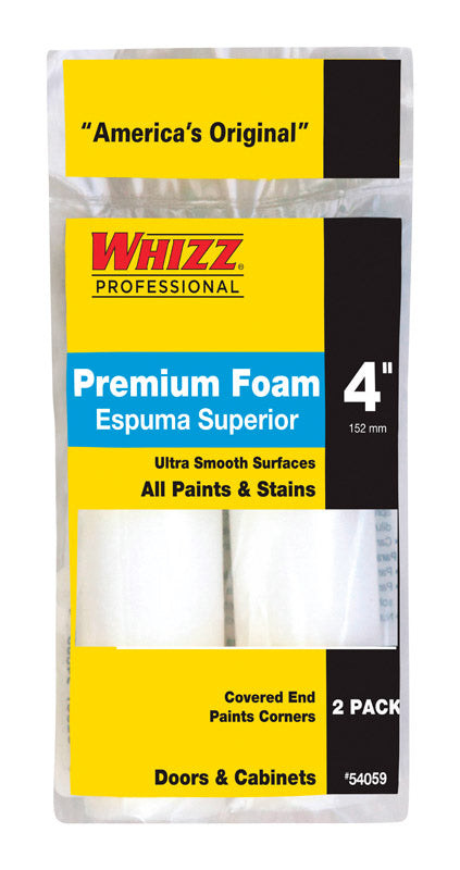 WHIZZ - Whizz Foam 4 in. W X 1/2 in. Mini Paint Roller Cover 2 pk - Case of 10 [54059]