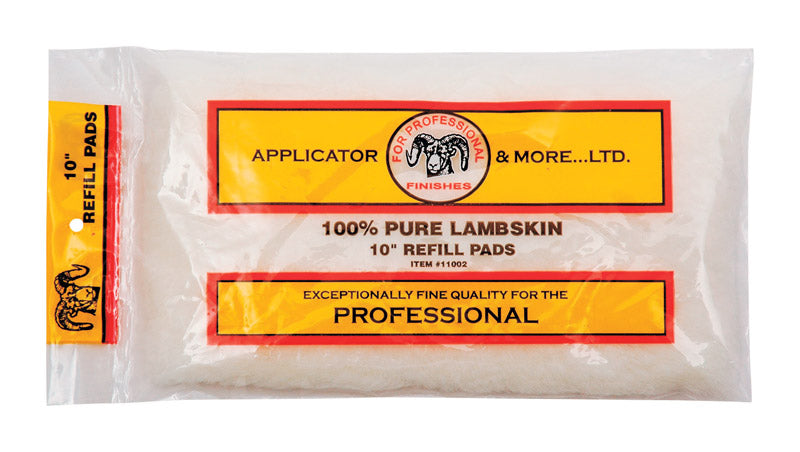 LINZER - Linzer 1 in. W X 10 in. L White Lambskin Applicators