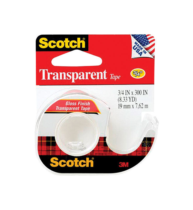 SCOTCH - Scotch 3/4 in. W X 300 in. L Tape Clear - Case of 12