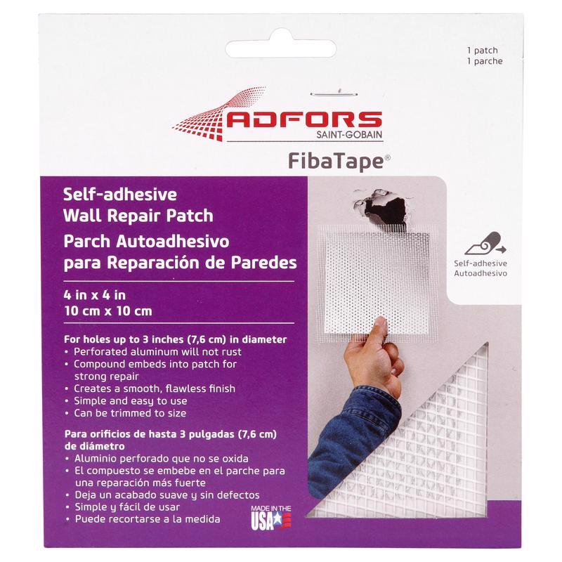 FIBATAPE - Saint-Gobain ADFORS FibaTape 4 in. L X 4 in. W Fiberglass Reinforced Aluminum White Self Adhesive Wa