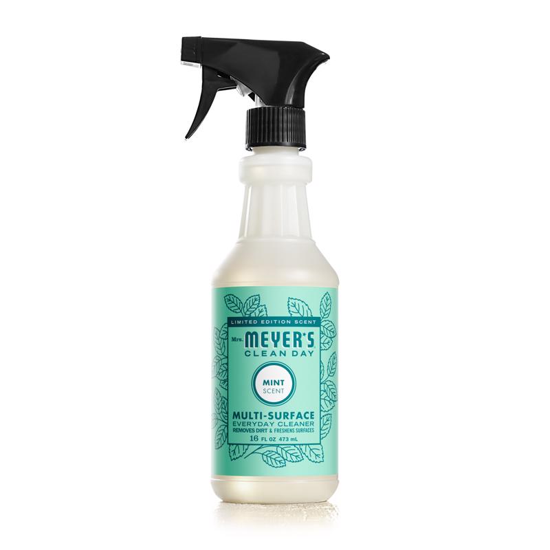 MRS. MEYER'S - Mrs. Meyer's Clean Day Mint Scent Organic Multi-Surface Cleaner Liquid 16 oz - Case of 6