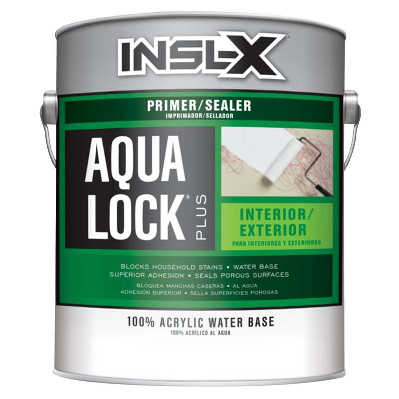 INSL-X - Insl-X Aqua Lock Plus White Flat Water-Based Acrylic Primer and Sealer 1 gal