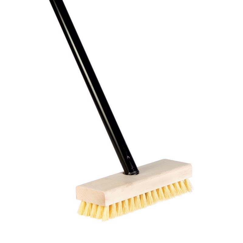 DQB - DQB 7-3/4 in. W 48 in. Wood Handle Scrub Brush