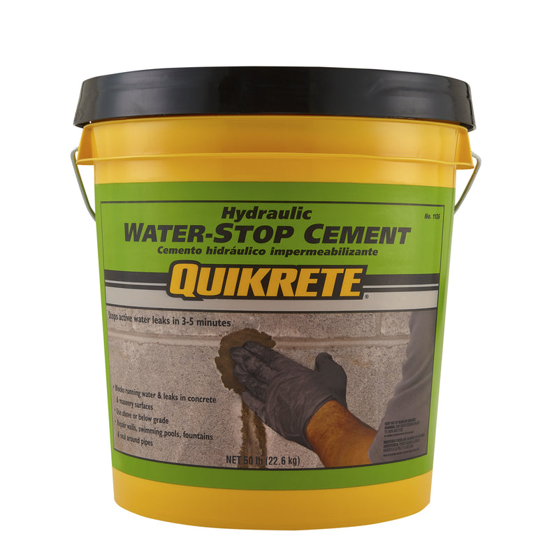 QUIKRETE - Quikrete Hydraulic Water Stop Cement 50 lb Gray