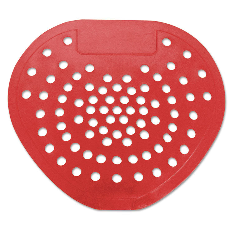 HOSPECO - Health Gards Vinyl Urinal Screen, Cherry Scent, 7.75 x 6.88, Red, Dozen