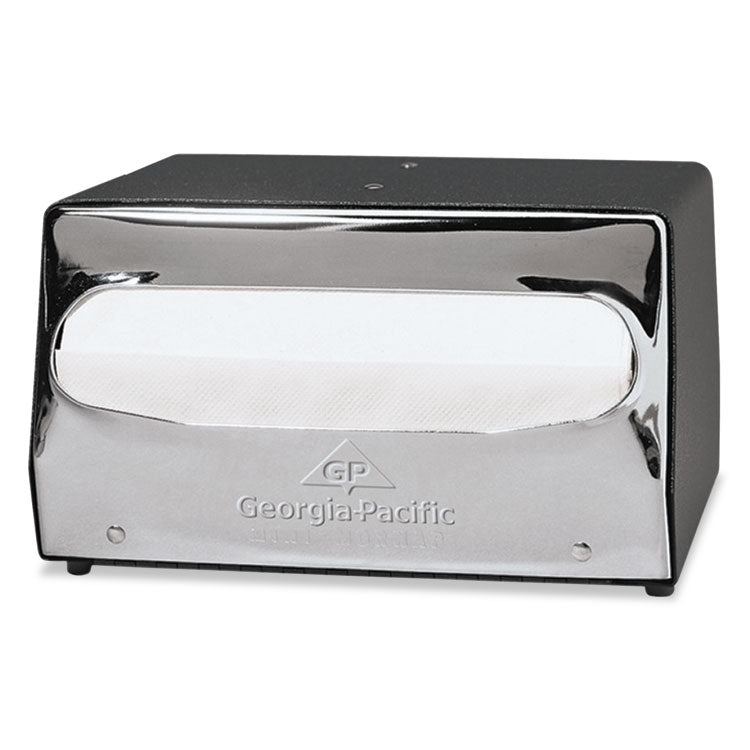 Georgia Pacific Professional - MorNap Tabletop Napkin Dispenser, 7.9 x 11.5 x 4.9, Black/Chrome