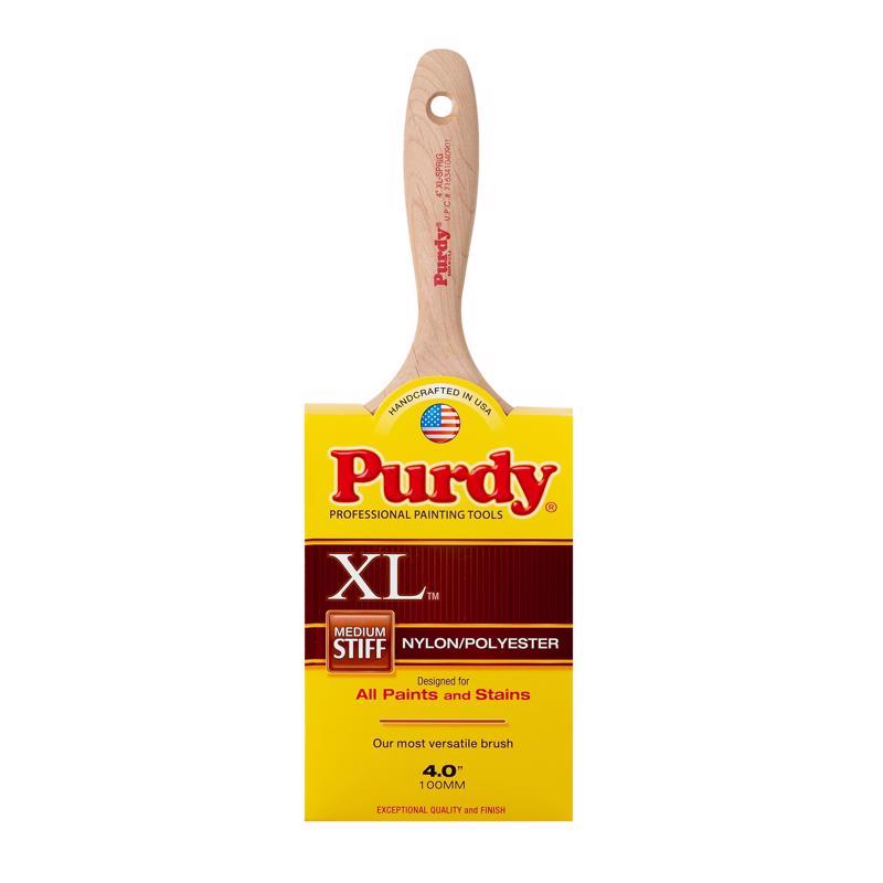 PURDY - Purdy XL Sprig 4 in. Medium Stiff Flat Trim Paint Brush