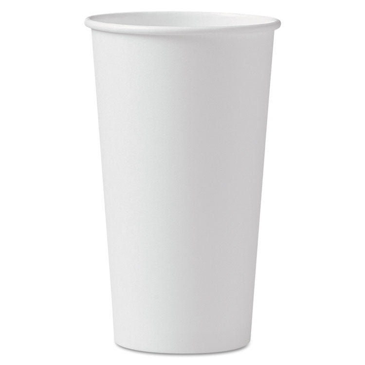 Dart - Polycoated Hot Paper Cups, 20 oz, White, 600/Carton