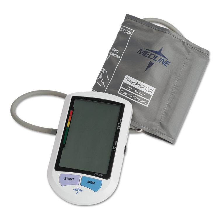 Medline - Automatic Digital Upper Arm Blood Pressure Monitor, Small Adult Size