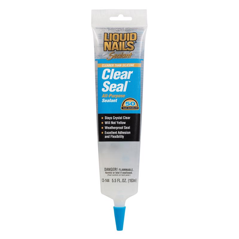 LIQUID NAILS - Liquid Nails Low Strength Rubber Sealant 5.5 oz - Case of 6