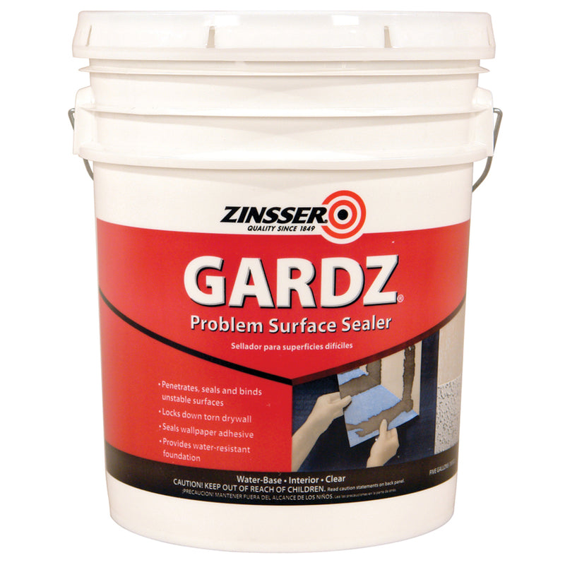 ZINSSER - Zinsser Gardz Clear Matte Water-Based Acrylic Problem Surface Sealer 5 gal