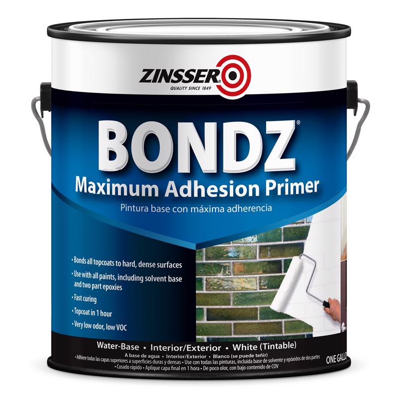 ZINSSER - Zinsser Bondz White Maximum Adhesive Primer 1 gal - Case of 2