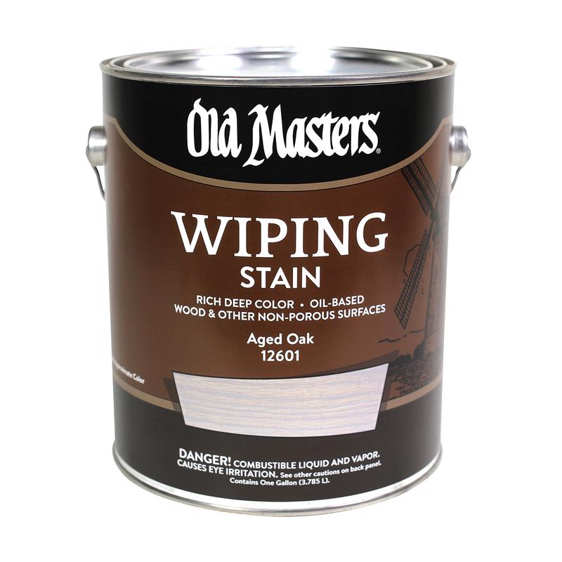 OLD MASTERS - Old Masters Semi-Transparent Aged Oak Oil-Based Wiping Stain 1 gal - Case of 2