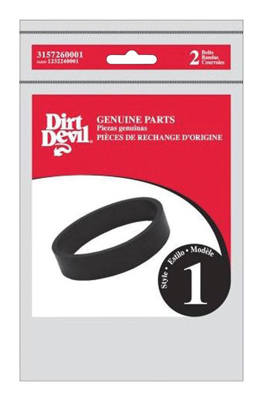 DIRT DEVIL - Dirt Devil Vacuum Belt For Belt 2 pk [3157260001]