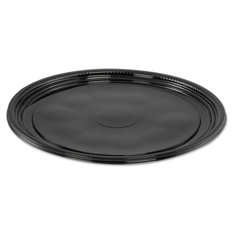 WNA - Caterline Casuals Thermoformed Platters, 12" Diameter, Black. Plastic, 25/Carton