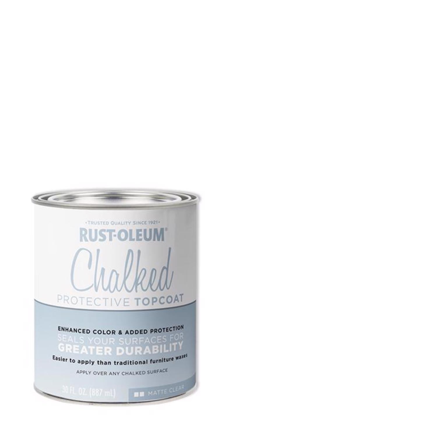 Rust-Oleum Chalked Matte Clear Chalk Paint 30 oz - Case of 2