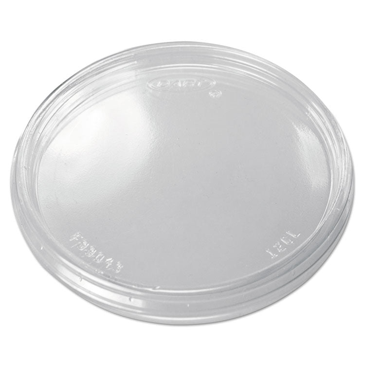 Dart - Non-Vented Cup Lids. Fits 10 oz to 14 oz Foam Cups, 6 oz to 8 oz Food Containers, 6 oz Bowls; Clear, 1,000/Carton