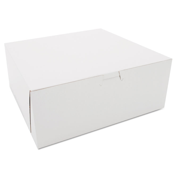 SCT - Bakery Boxes, 10 x 10 x 4, White, Paper, 100/Carton