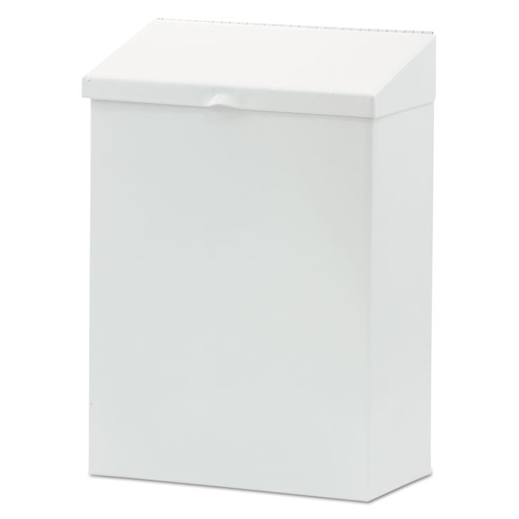 HOSPECO - Feminine Hygiene Waste Receptacle, Metal, White