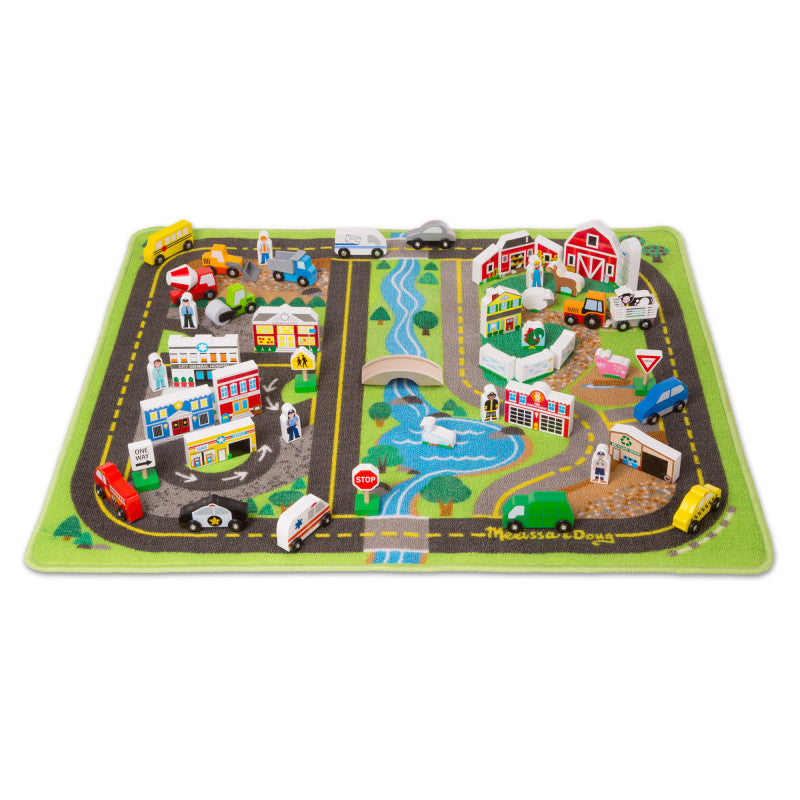 MELISSA & DOUG - Deluxe Road Rug Play Set