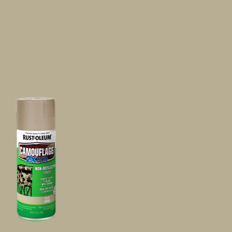 SPECIALTY - Rust-Oleum Specialty Ultra Flat Sand Camouflage Spray Paint 12 oz