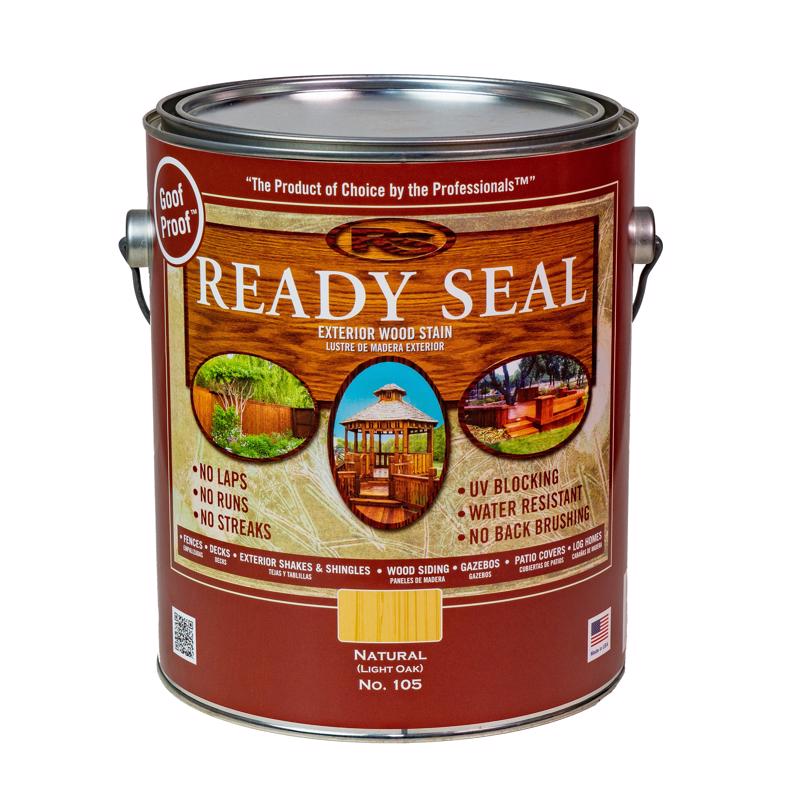 READY SEAL - Ready Seal Goof Proof Semi-Transparent Natural Oil-Based Penetrating Wood Stain/Sealer 1 gal - Case of 4