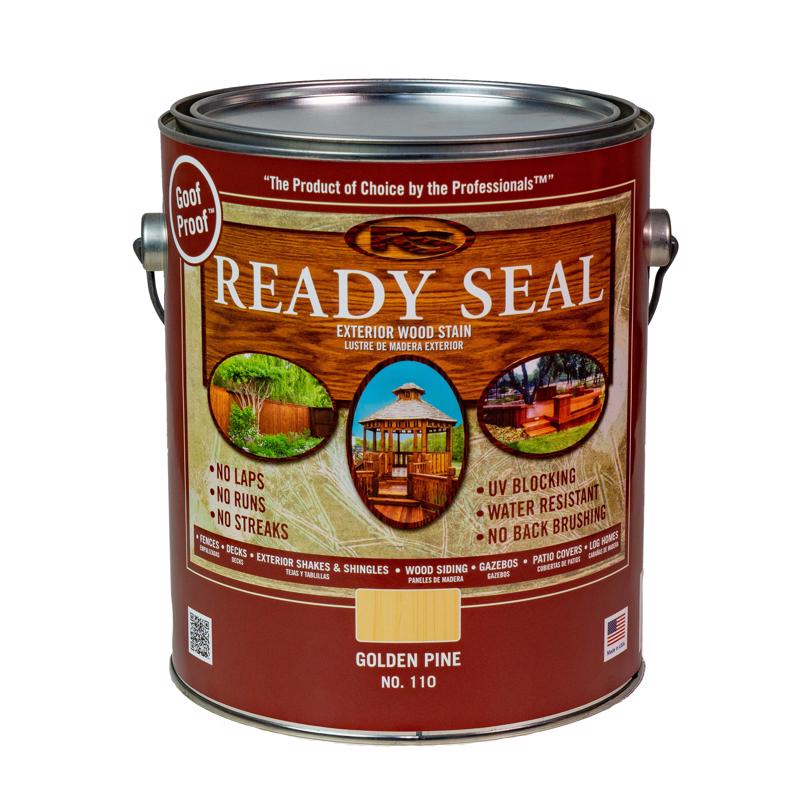 READY SEAL - Ready Seal Goof Proof Semi-Transparent Golden Pine Oil-Based Penetrating Wood Stain/Sealer 1 gal - Case of 4