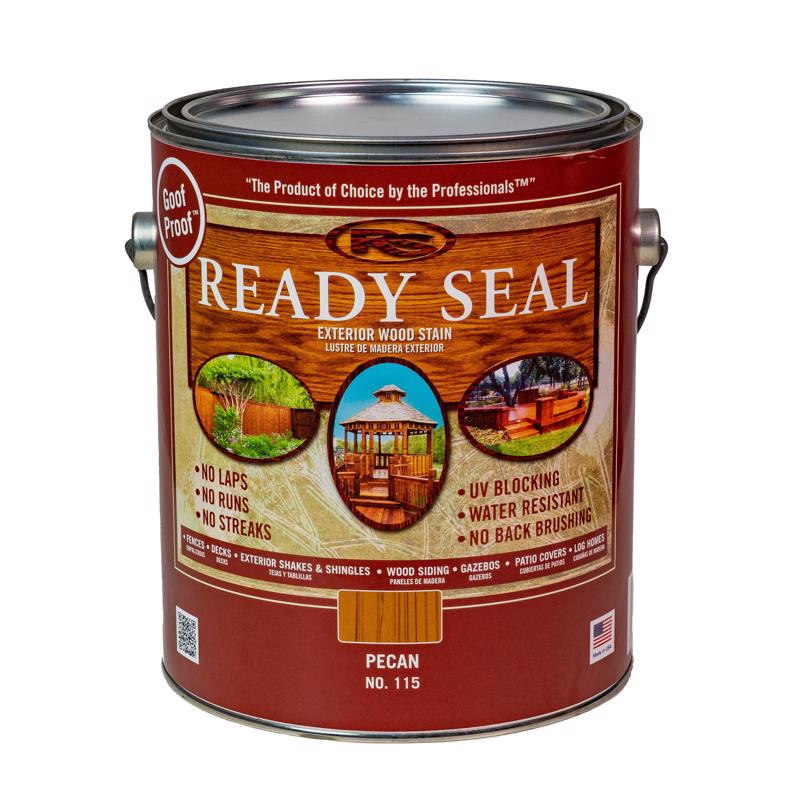 READY SEAL - Ready Seal Goof Proof Semi-Transparent Pecan Oil-Based Penetrating Wood Stain/Sealer 1 gal - Case of 4