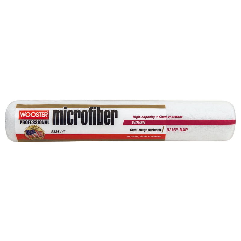 WOOSTER - Wooster Microfiber 14 in. W X 9/16 in. Paint Roller Cover 1 pk