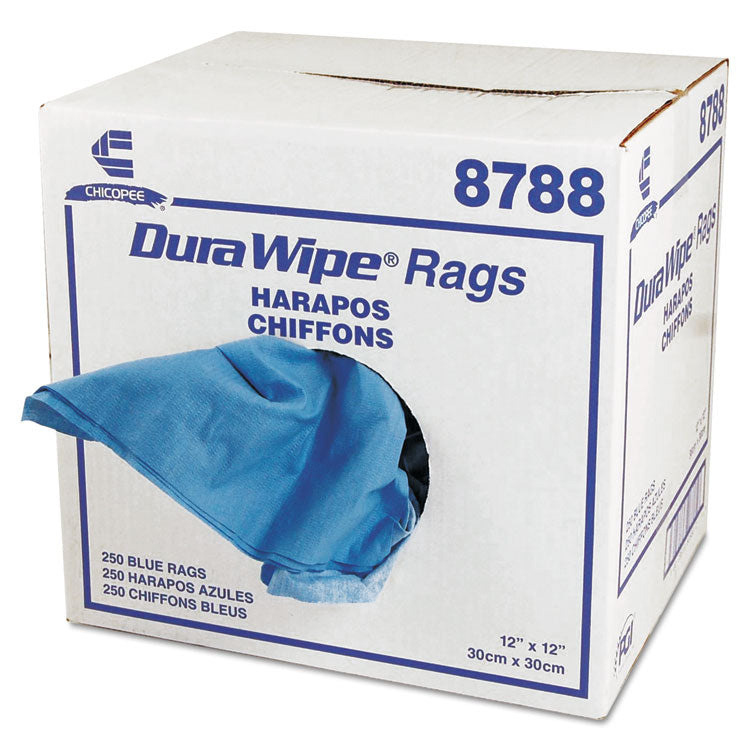 Chix - DuraWipe General Purpose Towels, 12 x 12, Blue, 250/Carton