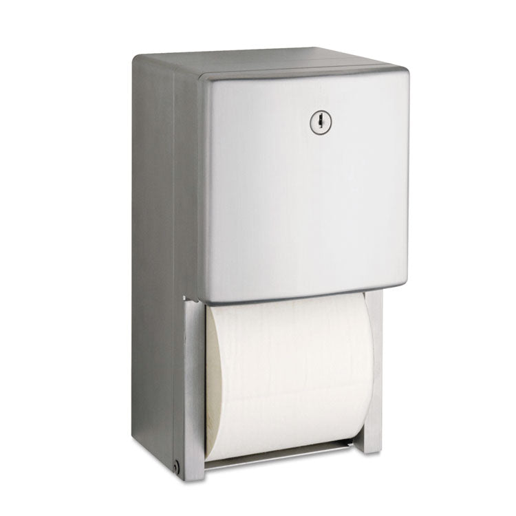 Bobrick - ConturaSeries Two-Roll Tissue Dispenser, 6.08 x 5.94 x 11, Stainless Steel