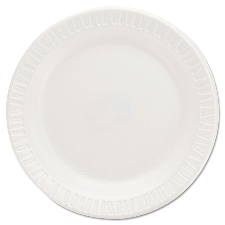 Dart - Quiet Classic Laminated Foam Dinnerware Plates, 6", White, 125/Pack, 8 Packs/Carton