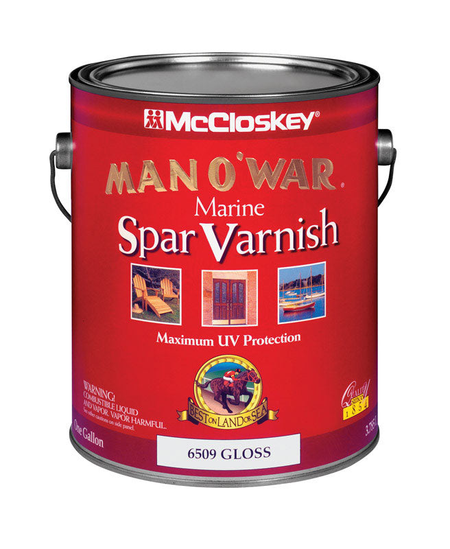 MAN O' WAR - McCloskey Man O' War Gloss Clear Marine Spar Varnish 1 gal - Case of 2 [080.0006509.007]