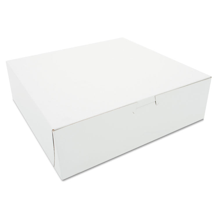 SCT - Tuck-Top Bakery Boxes, 10 x 10 x 3, White, Paper, 200/Carton