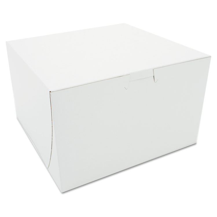 SCT - Tuck-Top Bakery Boxes, 8 x 8 x 5, White, Paper, 100/Carton