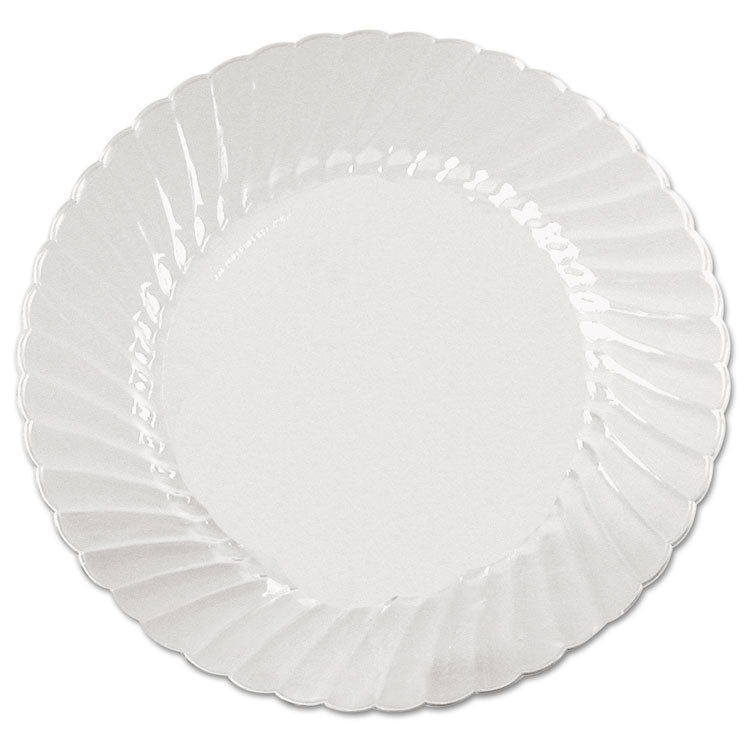 WNA - Classicware Plates, Plastic, 6" dia, Clear, 18/Bag, 10 Bags/Carton