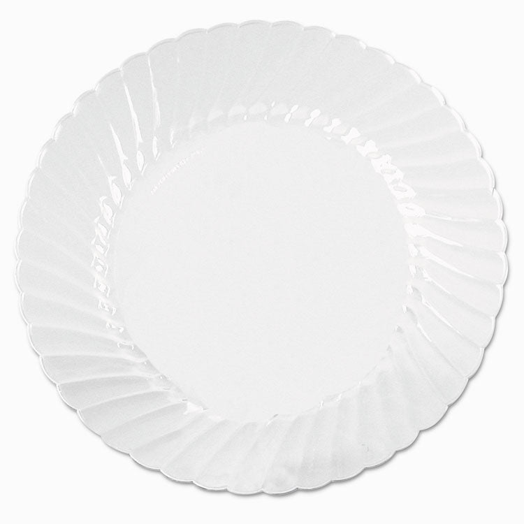 WNA - Classicware Plates, Plastic, 10.25" dia, Clear, 18/Bag, 8 Bags/Carton