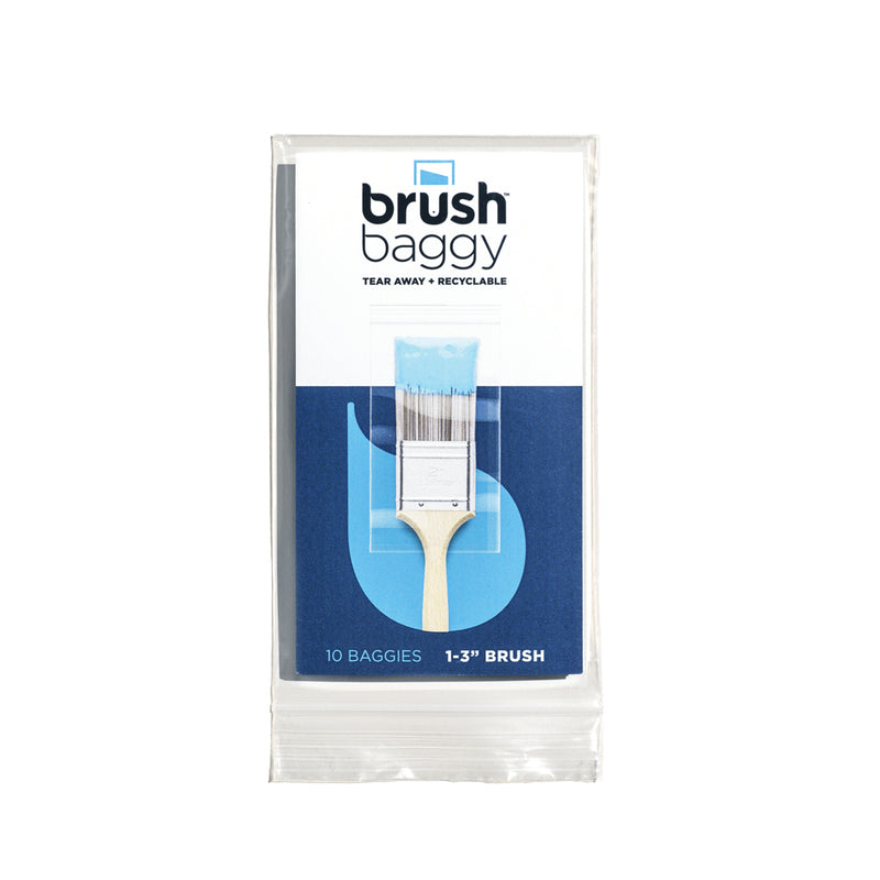 BRUSHBAGGY - BrushBaggy 2.75 in. W X 6.75 in. L Clear Polypropylene Paint Brush Baggy