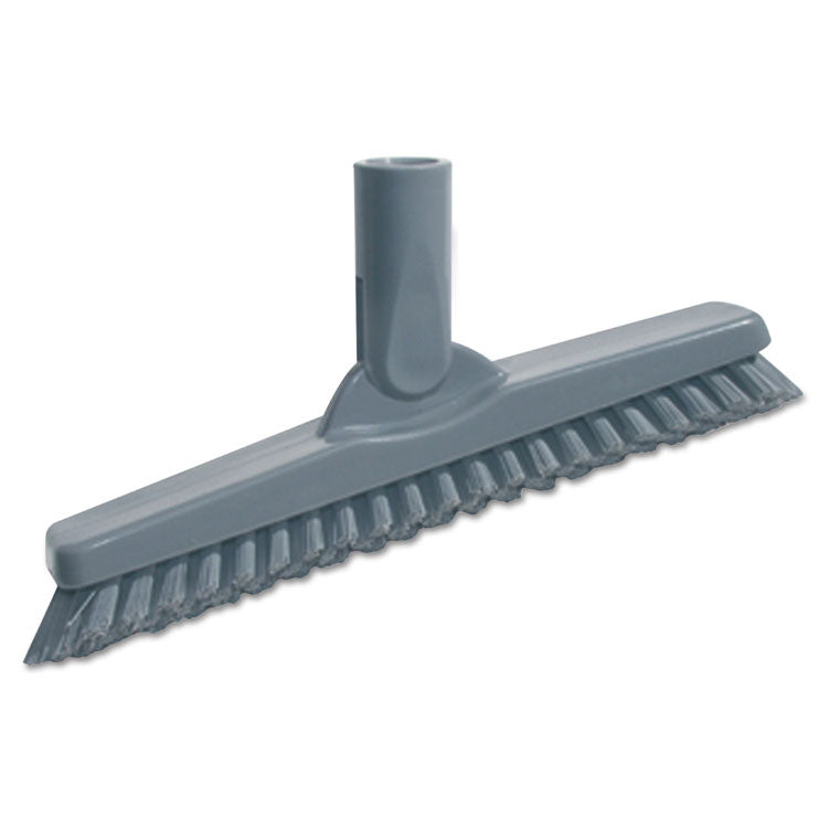 Unger - SmartColor Swivel Corner Brush, Black Polypropylene Bristles, 8.83" Brush, Gray Plastic Handle