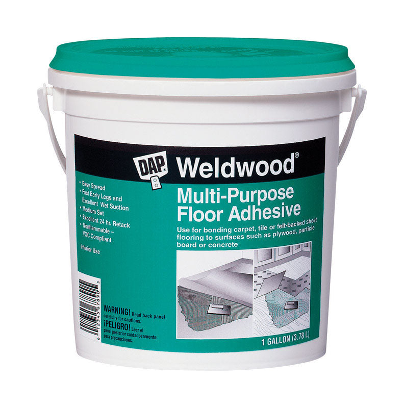 DAP - DAP WeldWood High Strength Synthetic Latex-Resins Floor Adhesive 1 gal - Case of 4