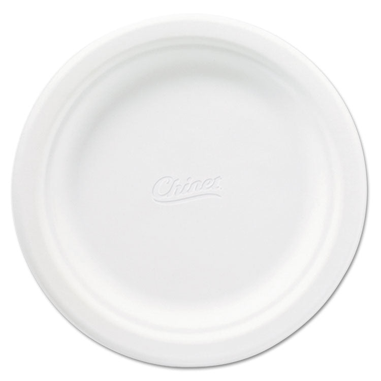 Chinet - Classic Paper Plates, 6.75" dia, White, 125/Pack, 8 Packs/Carton