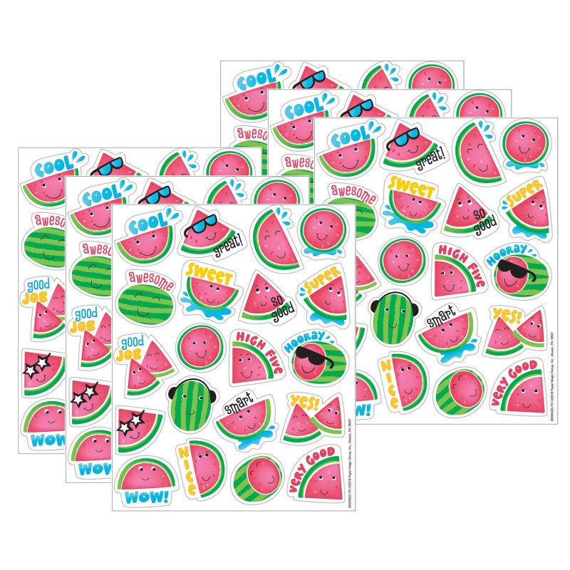 EUREKA - Watermelon Scented Stickers, 80 Per Pack, 6 Packs