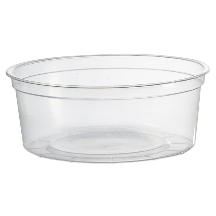 WNA - Deli Containers, 8 oz, Clear, Plastic, 50/Pack, 10 Pack/Carton